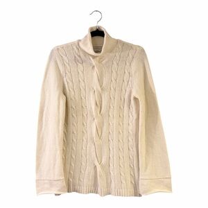 ⭐️ Paraphrase ($79) Cable Knit Wide Sleeve Cotton/Rabbit Blend Sweater - PTP 20